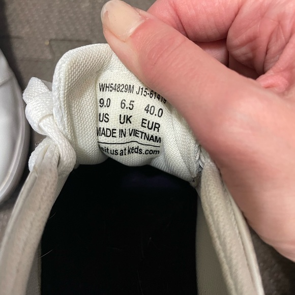 Women’s White Keds Sneakers - Picture 5 of 6